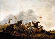 WOUWERMAN, Philips Cavalry Skirmish oil painting on canvas